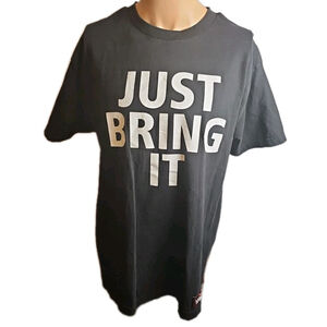 WWE The Rock Brahma Bull Just Bring It Black Shirt Size Large Authentic Wear